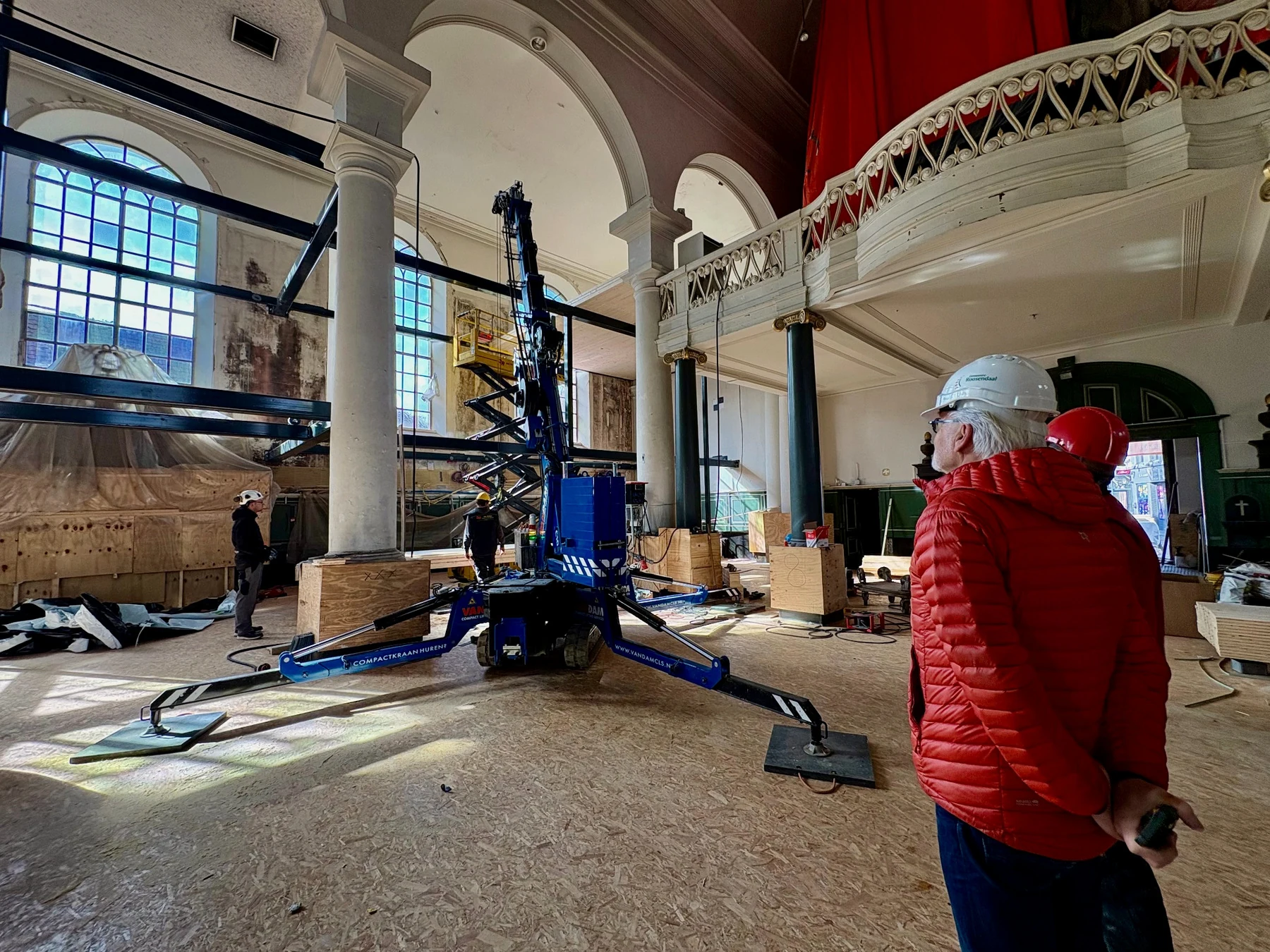 Uitvoering van nieuwe bouwlagen in de Sint-Jan in Roosendaal